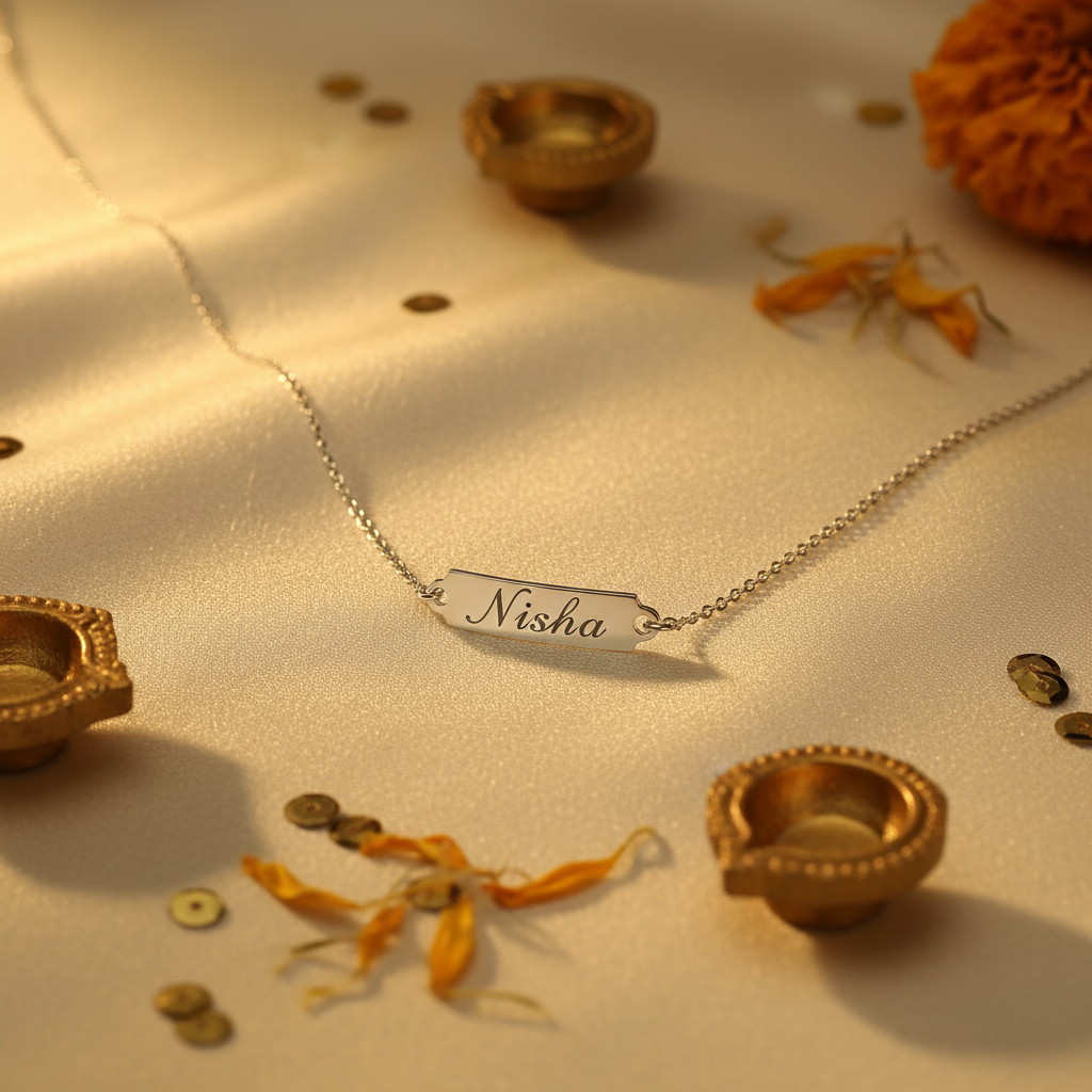 Customized Silver Name Chain – G4Glow